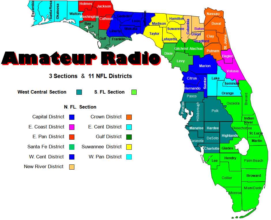 11 NFL Districts + WC and SFL Sections